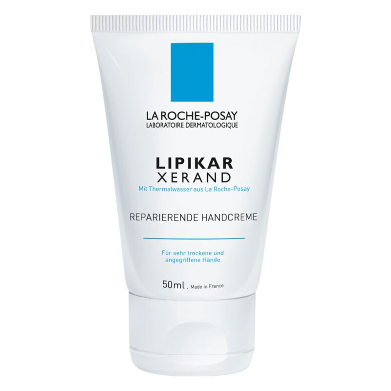 Tube mit reparierender Handcreme von La Roche-Posay für sehr trockene und angegriffene Hände.