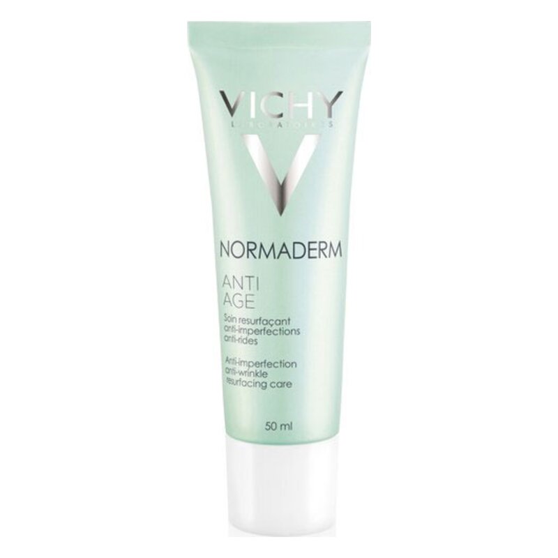 Tube mit Anti-Aging Pflege von Vichy, mintgrün, 50 ml, für Anti-Imperfektionen und Falten.